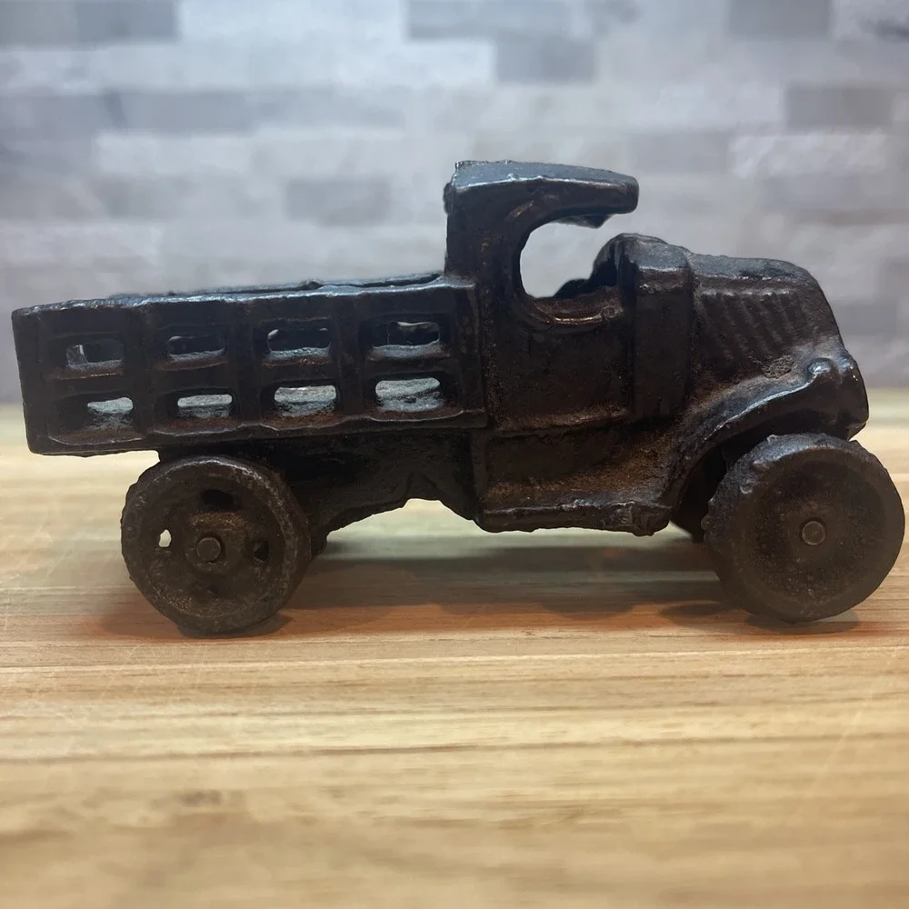 Vtg 4.75 AC Williams MACK Stake Truck Cast Iron Toy Man Cave‎ Kenton Arcade ASIS
